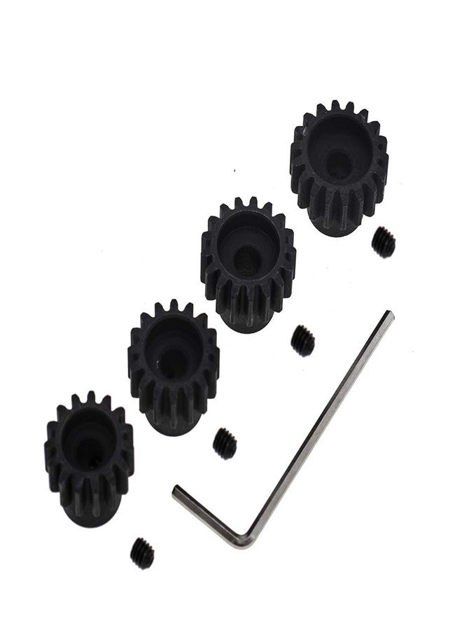 GTHELE 4pcs Mod 1 Pinion Gear 5mm Set Hardened 15T 16T 17T 18T M1 Pitch Gears RC Upgrade Part with Screwdriver - Image 4